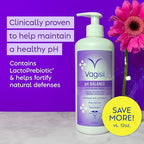 Vagisil Feminine Wash for Intimate Area Hygiene, pH Balance, Gynecologist Tested, Hypoallergenic, 16.9 oz with Pump