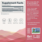 True Grace FuelHer RapidMix Creatine Monohydrate - Unflavored - for Women - Supports Lean Muscle, Mental Clarity & Metabolism - 100 mg Magnesium - Bloat Free - Mixes Instantly - Non-GMO - 30 Servings