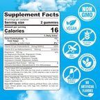 Magnesium Complex Gummies 400mg | as 8 Forms of Magnesium Glycinate, Malate, Citrate, Taurate, Oxide & More | w/Ashwagandha Extract, D3 & B12 Supports for Calm, Zzz, Mood - Vegan 60Cts