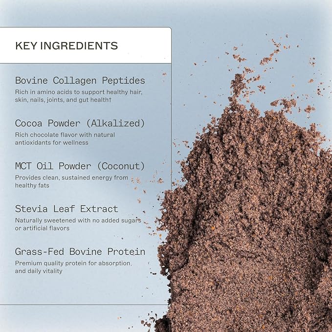 Amy Myers MD Paleo Protein Powder - Double Chocolate, 20 Servings - Collagen-Based Gut Function Support - Gluten-Free & Non-Dairy Protein Supplement