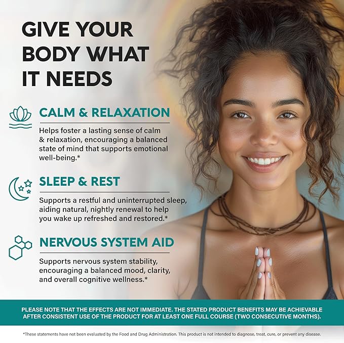 GABA L-Theanine 900 mg - Made in USA - Magnesium | Vitamin B6 - Calm, Sleep, Relaxation & Mood Support - 750 mg Gamma AminoButyric Acid, 150 mg L-Theanine - Non-Habit Forming, Vegan - 180 Capsules