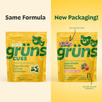 Gruns Multivitamin for Kids, Super Greens Gummies, Superfood Gummy Bears with 20+ Vitamins & Minerals, Spirulina, Chlorella, Alfalfa, Prebiotics Fiber for Digestive Health, Adaptogens Supplement, 28ct