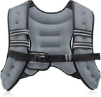 ZELUS Weighted Vest, 6lb/8lb/12lb/16lb/20lb/25lb/30lb Weight Vest with Reflective Stripe for Workout, Strength Training, Running, Fitness, Muscle Building, Weight Loss, Weightlifting