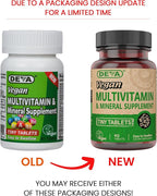 DEVA Vegan Multivitamin for Women & Men with Iron, Vitamin C, E, B Complex Vitamins, Zinc, 90 Tiny Tablets