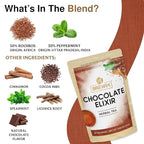 BREWIX, Chocolate Elixir Rooibos Herbal Tea (30 Pyramid Tea Bags) | Rooibos with Cinnamon, Spearmint, Peppermint | Dessert Tea | Chocolate Tea