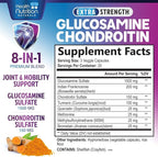 Glucosamine Chondroitin MSM Complex - 3X Strength Joint Support Supplement with Glucosamine Sulfate, Turmeric, Boswellia - For Cartilage, Mobility & Flexibility - Bottled in USA, 60 Capsules