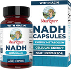 MARYRUTH'S NADH Capsules | Niacin | NAD+ Precursor | Trans-Resveratrol | CoQ10 | Cellular Energy | Energy Metabolism | Cognitive Function | Vegan | Gluten-Free | 1 Capsule Daily | 30 Servings