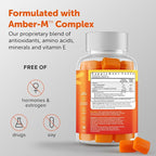 Amberen Menopause Supplement for Women, 60 Gummies, Clinically Proven, Helps Support Hormone Balance, Helps Relieve 12 Menopause Symptoms: Hot Flashes, Night Sweats, Mood Swings and More