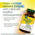 MegaFood Adrenal Strength - Adrenal Support Supplements with Ashwagandha and Magnesium Glycinate, Vitamin C, Holy Basil, Astragalus, Reduces Cortisol Levels - Vegetarian - 60 Tablets (30 Servings)
