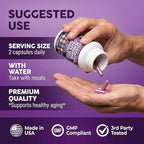 Clean Resveratrol Supplement | Berberine Grape Seed Extract Quercetin Green Tea Extract Acai Noni Polyphenol Supplement for Women & Men N-Acetyl Cysteine