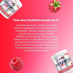 EHP Labs OxyShred Pre Workout Powder - Preworkout Powder with L Glutamine & Acetyl L Carnitine, Energy Boost Drink - Raspberry Refresh, 60 Servings