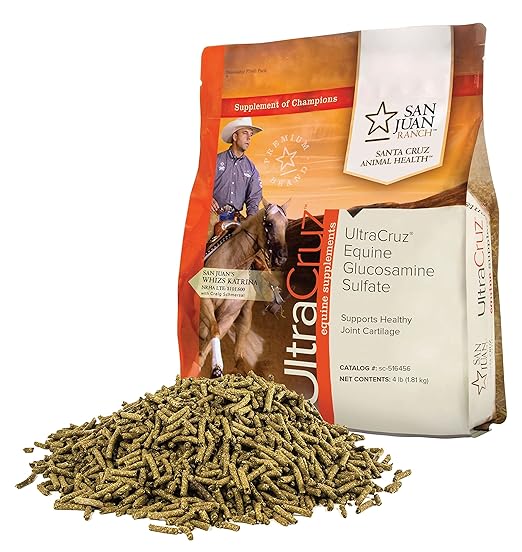 UltraCruz-sc-516456 Equine Glucosamine Sulfate Joint Supplement for Horses, 4 lb, Pellet (32 Day Supply)