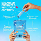 MOLO Hormone Balance for Women – ALA for Cycle Regulation, Magnesium & Zinc for Mood Support and Hormone Balance - 30 Stick Packs with Sweet Orange Flavor – Vegetarian, Gluten-Free & Non-GMO