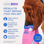 GutWell Itchy Skin - Dog Itching Skin Relief & Seasonal Allergy Itch Relief for Dogs - Promotes Skin Hydration, Elasticity & Healthy Barrier with Triple-biotic Blend, Zinc, & Vitamin E - 120 Scoops