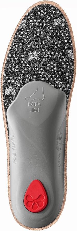 Pedag Viva High | Extra High Arch Support | Made in Germany | for Plantar Fasciitis | Metatarsal Support | Tan | Women US 9/ Men 6/ EU 39