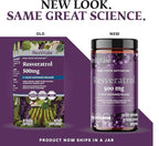 ResVitále Resveratrol 500 mg - Resveratrol Supplement for Men and Women - 30 Veggie Capsules