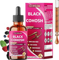 9in1 Liquid Black Cohosh Supplements Women with Dong Quai, Red Clover, Chasteberry, Cranberry, Passion Flower, Turmeric, Rhodiola Rosea, and Amla - 30ml Fl Oz