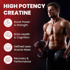 Creatine Monohydrate 5000mg Gummies, Pre-Workout 5g Creatine Gummy Supplement for Men & Women: Muscle Builder & Energy Boost, Sugar Free, Vegan, Strawberry Flavor, (120 Count) Made in USA