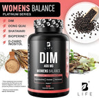 DIM Supplement 400 mg with Myo & D-Chiro Inositol, Dong Quai – Hormone Balance for Women – Fertility Supplements – Inositol Supplement - 120 Caps