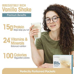WonderSlim Meal Replacement Shake, Vanilla Cream, 15g Protein, 24 Vitamins & Minerals, Gluten Free (7ct)