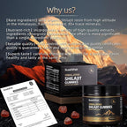 Organic Shilajit Gummies, Pure Himalayan Shilajit Gummies For Men Supplement, Gold Women，Natural 85+ Trace Minerals, Ashwagandha, Black Seed Oil Extract, 90 Gummies