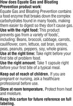 Equate Gas and Bloating Relief Prevention, Food Enzyme Dietary Supplement Capsules 100 Count (Pack of 1) - Set By Basket Goods