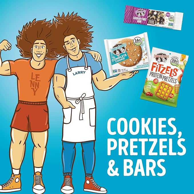 Lenny & Larry's FITZELS Protein Pretzels [Caramel Fix] – 8 x 3oz Bags of High Protein Snacks with 20g Plant Based Protein – Vegan Snack – Incredibly Tasty with Salty Crunch