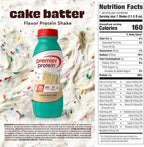 Premier Protein Shake, Cake Batter, 30g Protein, No Added Sugar, 24 Vitamins & Minerals to Support Immune Health, 11.5 fl oz, 12 Pack (Packaging May Vary)