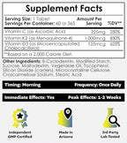 Nootropics Depot Vitamin D3 + K2 with Vitamin C Tablets | 365 Count | Cholecalciferol + Menaquinone-4 (MK-4) | Mood, & Bone Health | Healthy Calcium Absorption