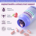 Vaginal Probiotics for Women Female,Promotes Ph Balance,Healthy Vaginal Odor & Flora,Urinary Tract Health with Prebiotics & Lactobacillus Probiotic Blend 30 Billion CFU,60 Capsules