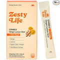 Glow Shine Zesty Life. Pantry-stable Ginger lemon shots | 70.5% Korean ginger & Spain lemon. Travel-ready shots. Balanced with red grapefruit, apple cider vinegar, and turmeric extract. No added sugar or additives. 0.65Fl Oz (Pack of 14)