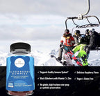 Sunergetic Premium Black Elderberry Gummies – Black Elderberry with Vitamin C & Zinc – Helps Support Immune System – Great Tasting Sambucus Elderberry Gummies – Raspberry Flavored – 90 Gummies