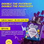 Joy Dopa Focus & Energy Gummies – Natural Dopamine Support with Mucuna Pruriens, L-Tyrosine, L-Theanine & GABA | Steady Focus, Daily Drive & Balanced Energy | Vegan, Non-GMO, Blueberry Flavor