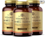 Solgar - Vitamin D3 (Cholecalciferol) 10,000 IU Softgels, 120 Count (3 Pack) - Supports Bone, Muscle and Immune System