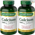 Nature's Bounty Calcium 1200 mg with Vitamin D3, Bone Health & Immune Support, Vitamin D3 1000 IU, 220 Softgels (Pack of 2)