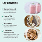 KOS Vegan Protein Powder, Unflavored & Unsweetened - Low Carb Pea Protein Blend, Organic Superfood Rich in Vitamins & Minerals - Keto, Soy, Dairy Free - Meal Replacement for Women & Men - 28 Servings
