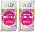 OLLY Happy Hoo-Ha Capsules, Probiotic for Women, Vaginal Health and pH Balance, 10 Billion CFU, Gluten Free - 25 Count (Pack of 2)
