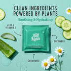 Stall Mates Wipes - Flushable Wipes, Individually Wrapped, Travel Friendly, Unscented with Cucumber, Vitamin-E & Aloe, (30 on-the-go singles)