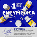 Enzymedica GlutenEase, Advanced Digestive Enzymes for Women and Men, Fast-Acting Formula for Bloating Relief & Digestive Health, Helps Break Down Gluten & Casein, 120 Capsules FFP
