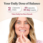 Nourished Period + PMS Repair - Menstrual Cycle Support Supplement for Women - Vegan Formula for Monthly Cycles, Cramping, Mood, Headaches - 120 Capsules