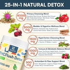Detox Powder Supplement for Men & Women, Natural Herbal Formula for Liver, Kidney & Digestion, Lime Flavor, 30 Servings