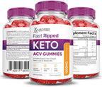 Justified Laboratories (2 Pack Fast Ripped Keto ACV Apple Cider Vinegar Formulated with Pomegranate Beet Juice Powder B12 Vegan Non GMO 120 Gummies