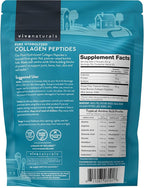 Viva Naturals Collagen Peptides Powder - Grass-Fed Hydrolyzed Bovine, Type I & III - 19 g Protein, Unflavored, Easy Dissolving - Joint, Skin, Hair & Nail Support - Paleo, Keto, Non-GMO - 1lb