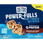 Nutri-Grain Power-Fulls Soft Baked Oat Bites, Protein Snacks, Whole Grain, Chocolate Chip (5 Boxes, 20 Pouches)