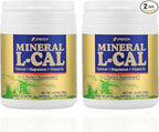 Mineral L-Cal Calcium with Vitamin D3, 4 Month Supply, Water Soluble Ball Format with Magnesium & Minerals, Fast Absorbing Calcium Magnesium D3 Supplement, 1,300 Balls per Bottle, 130g Each, Pack of 2