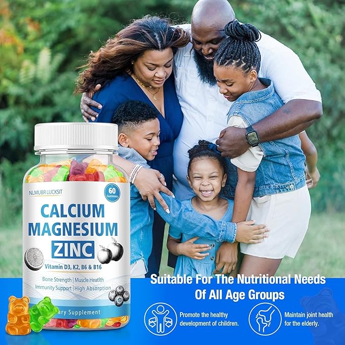 1200mg Calcium Gummies with Vitamin D3,K2,B6 Calcium Citrate Magnesium Zinc for Bonе & Immune Support, Calcium Supplements for Women&Men 120 Chews
