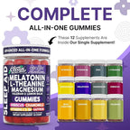 Clean Nutra Melatonin Gummies L Theanine Magnesium Valerian Root Lemon Balm Chamomile Vitamin C Gummy Saffron Sleep Aid Calm Vitamin B6 Stress Relief Hibiscus Relax Mood Happy Supplement Men Women