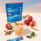 Nello Supercalm Powdered Drink Mix, Cortisol Reducer* and Sleep Aid Supplement, L Theanine, Ksm-66 Ashwagandha, Magnesium Glycinate, Vitamin D 3, No Sugar, Non GMO, On The Go, 20 Ct, Spiced Apple