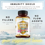 9-in-1 Immune Support Vitamin C (1000mg), Vitamin D3 (5000 IU), Zinc(22mg) with Elderberry, Turmeric, Echinacea, Ginger, Garlic and Pre+Pro-Biotic per Serving (120 caps per Bottle - 2 Month Supply)
