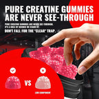 Natures Aid NSF Certified Creatine Gummy 5g - Creatine Monohydrate Gummies – Pre-Workout Energy & Muscle Growth Support for Men & Women | Strawberry Electrolyte Gummies (135 Count)